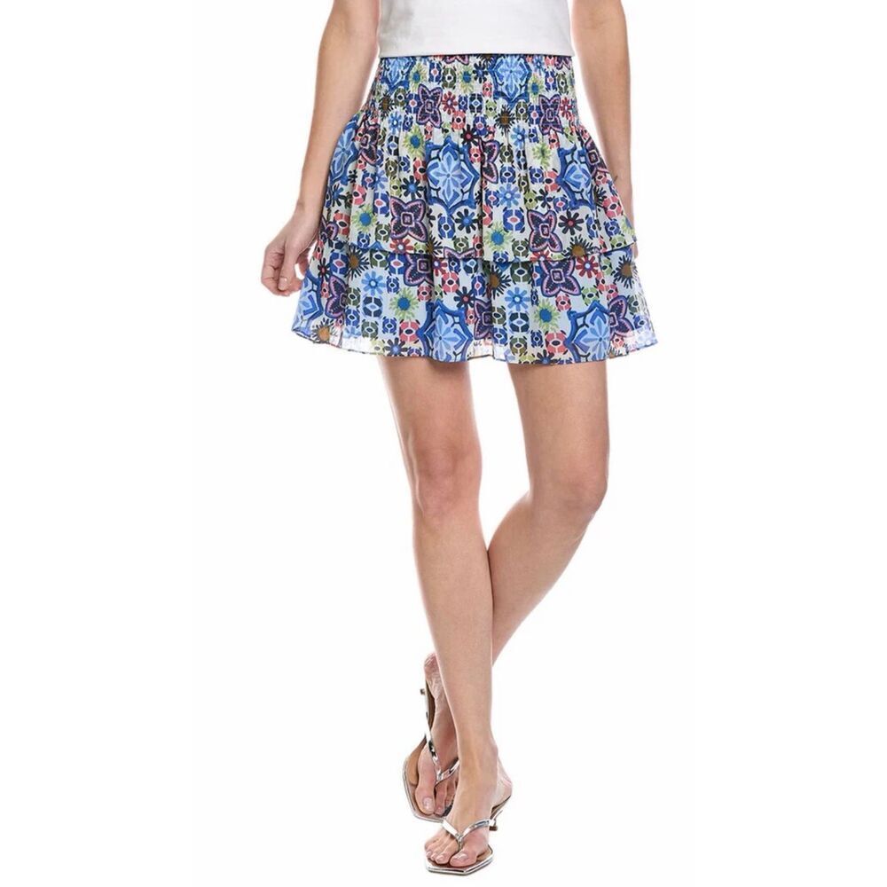 Ramy Brooks Brody Skirt in Blue NWT Size XS